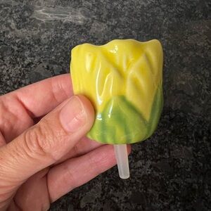 Yellow and Green Tulip Nora Fleming